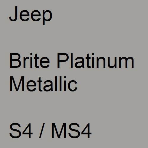 Jeep, Brite Platinum Metallic, S4 / MS4.